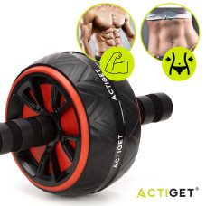 Ролик (гімнастичне колесо) для преса Actiget Ab Wheel Black/Red, код: ACT0111