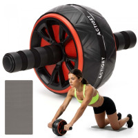 Ролик (гімнастичне колесо) для преса Actiget Ab Wheel Black/Red, код: ACT0111