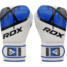 Боксерські рукавиці RDX F7 Ego 10 унцій, білий-синій, код: BGR-F7U-10oz