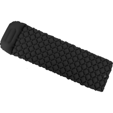 Надувний килимок Outtec 195х55х5см з подушкою соти чорний, код: 5907766665724