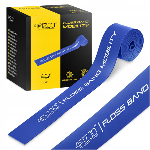 Стрічка компресійна для флосингу 4Fizjo Floss Band 2070x50x1 мм, синій, код: P-5905973405218
