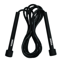 Скакалка York Fitness PVC Premium з пластиковими ручками, код: 00014961810028