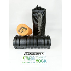 Масажний ролик подвійний EasyFit PRO Active 330х140 мм, код: EF-2025-O-EF