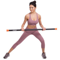 Бодібар Body Bar Zelart 7 кг, чорний-помаранчевий, код: FI-1251-7