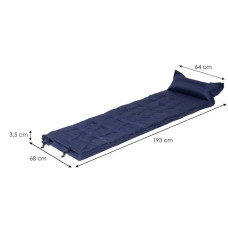 Килимок самонадувний Springos 193x68x3.5 см з подушкою, код: PM034
