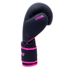 Боксерські рукавички V`Noks Ultima Black Fuxia 10 унцій, код: 60181_10-RX