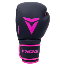 Боксерські рукавички V`Noks Ultima Black Fuxia 10 унцій, код: 60181_10-RX