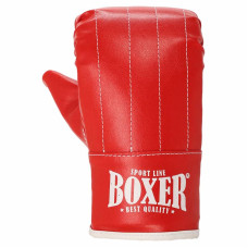 Снарядні рукавички Boxer розмір L, червоний-чорний, код: 2015_L_RBK-S52