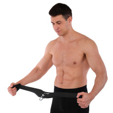 Рукоятка для тяги вниз з широким хватом нековзне покриття Mdbuddy Lat Pull Down Bar 850х110х165 мм, чорний, код: TA-5395-S52