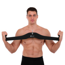 Рукоятка для тяги вниз з широким хватом нековзне покриття Mdbuddy Lat Pull Down Bar 850х110х165 мм, чорний, код: TA-5395-S52