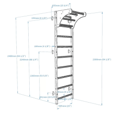 Шведська стінка BenchK, код: 711W-S25