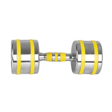 Гантель хромована inSPORTline Yellsteel 14 кг, жовтий, код: 20842-IN