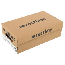 Взуття для футзалу Restime розмір 38 (24 см), чорний-білий, код: DWB23655-1_38BKW
