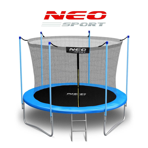 Батут Neo-Sport з внутрішньою сіткою 10 футів 312 см, блакитний, код: DM-NS-10W181-IN