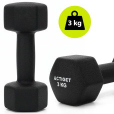 Набір гантелей вінілових Actiget 1, 2, 3 кг зі стійкою, код: ACT0169