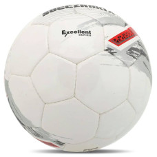 М"яч футбольний Soccermax №5 PU, білий-червоний, код: FB-4195_WR