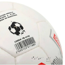 М"яч футбольний Soccermax №5 PU, білий-червоний, код: FB-4195_WR