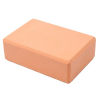 Йога блок FitGo 23х15х7.5см, помаранчевий, світлий, код: 3158ORS