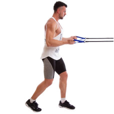 Тренувальна система для тренування гребка MadWave Power Trainer Dry 6,3-15,4 кг, синій, код: M077109_BL
