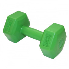 Гантель композитна PowerPlay Hercules 1x2 кг, зелена, код: PP_4124_2kg