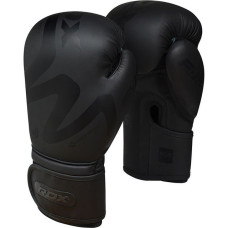 Боксерські рукавиці RDX F15 Noir Matte 12 унцій, чорний, код: BGR-F15MB-12oz