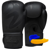 Боксерські рукавиці RDX F15 Noir Matte 12 унцій, чорний, код: BGR-F15MB-12oz