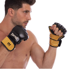 Рукавички для змішаних єдиноборств MMA Matsa XL чорний, код: ME-2010_XLBK