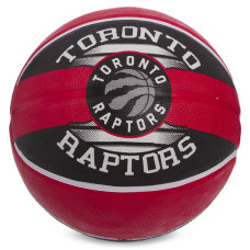 М"яч баскетбольний гумовий Spalding NBA Team Toronto Raptors №7, червоний-чорний, код: 83511Z