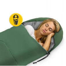Спальний мішок (спальник) ковдра Mountain Standard 2 в 1, 8 ...+20°C R, Olive/Grey, код: P-5905973400961