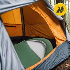 Спальний мішок (спальник) ковдра Mountain Standard 2 в 1, 8 ...+20°C R, Olive/Grey, код: P-5905973400961
