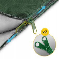 Спальний мішок (спальник) ковдра Mountain Standard 2 в 1, 8 ...+20°C R, Olive/Grey, код: P-5905973400961