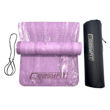 Килимок для йоги та фітнеса + чохол EasyFit PER Premium Mat 1830х610х8 мм, фіолетовий, код: EF-1930s-1-V-EF