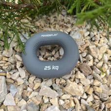 Еспандер кистьовий силіконовий PowerPlay Hand Grip Large 25 кг, сірий, код: PP_4336_Grey_25kg