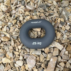 Еспандер кистьовий силіконовий PowerPlay Hand Grip Large 25 кг, сірий, код: PP_4336_Grey_25kg