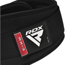 Пояс для важкої атлетики неопреновий RDX RX3 EVA Curve XL Black, код: WBE-RX3B-XL