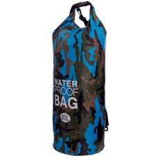 Водонепроникний гермомішок SP-Sport Waterproof Bag 30л камуфляж синій, код: TY-6878-30_KBL-S52
