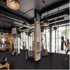Гумова плитка EcoGuma Standart 50 мм (чорний), код: EG50B