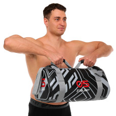 Мішок обтяжувач для функціонального тренінгу Power Bag Mdbuddy 5кг, чорний, код: FI-2820-5