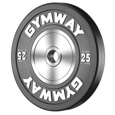 Диск тренувальний олімпійський GymWay 25 кг, чорний, код: TPR-25K-IA