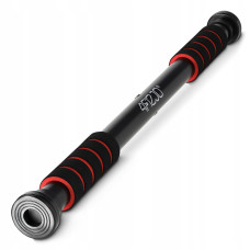 Турнік розсувний 4Fizjo Basic 61.5-100 см, чорний-червоний, код: P-5905973402712