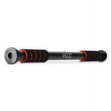 Турнік розсувний 4Fizjo Basic 61.5-100 см, чорний-червоний, код: P-5905973402712