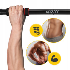 Турнік розсувний 4Fizjo Basic 61.5-100 см, чорний-червоний, код: P-5905973402712