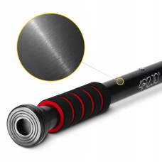 Турнік розсувний 4Fizjo Basic 61.5-100 см, чорний-червоний, код: P-5905973402712