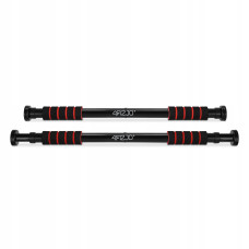 Турнік розсувний 4Fizjo Basic 61.5-100 см, чорний-червоний, код: P-5905973402712