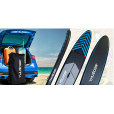 Надувна SUP дошка Thunder Steel з веслом, 3650х760х150 мм, синій, код: SUP-STEEL-BLUE