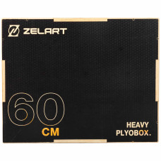 Пліобокс для кросфіту Zelart Wood Plyo Box 1шт, 75см, чорний, код: FI-4884-2