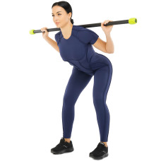 Бодібар Body Bar LiveUp 3кг, чорний-зелений, код: LP8145-3