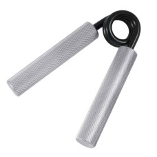 Еспандер-ножиці алюмінієвий PowerPlay Hand Grip 90 кг, срібний, код: PP_4322_90kg