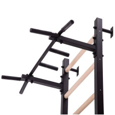 Шведська стінка-стійка з незнімним турником BioGym Power Wood дерево L-1433-S52