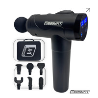 Перкусійний масажер для спини EasyFit Vibe 6 насадок, 30 режимів, код: EF-2072